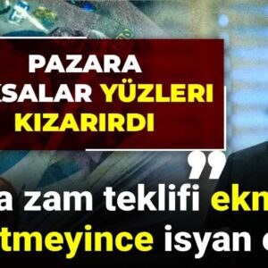 memura zam teklifi ekmeginki kadar etmeyince isyan etti pazara ciksalar yuzleri kizarirdi uZG5HvAt