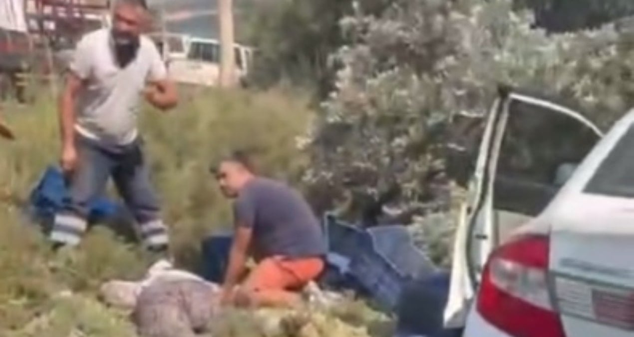 mersinde otomobil bahcede calisan iscilerin arasina daldi olu ve yaralilar var vugDUtnH