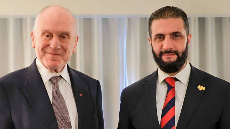 suriye gecici cumhurbaskani sara new yorkta dunya yahudi kongresi baskani lauder ile gorustu K5sd7qF2